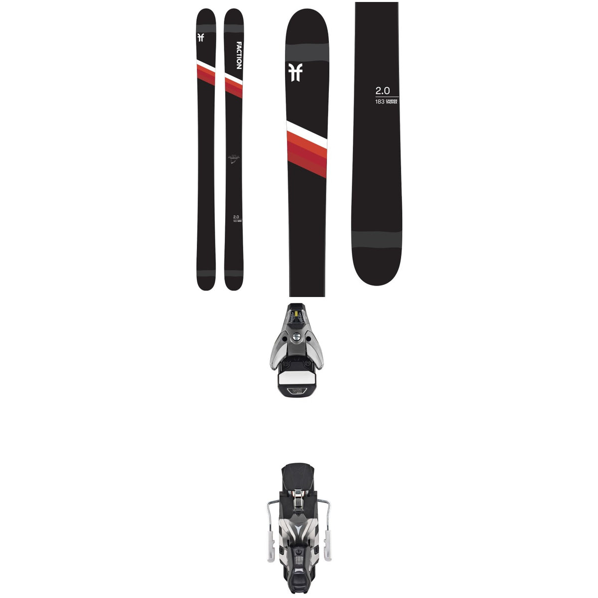 Faction Candide 2.0 Skis + Atomic STH2 WTR 16 Ski Bindings 2021