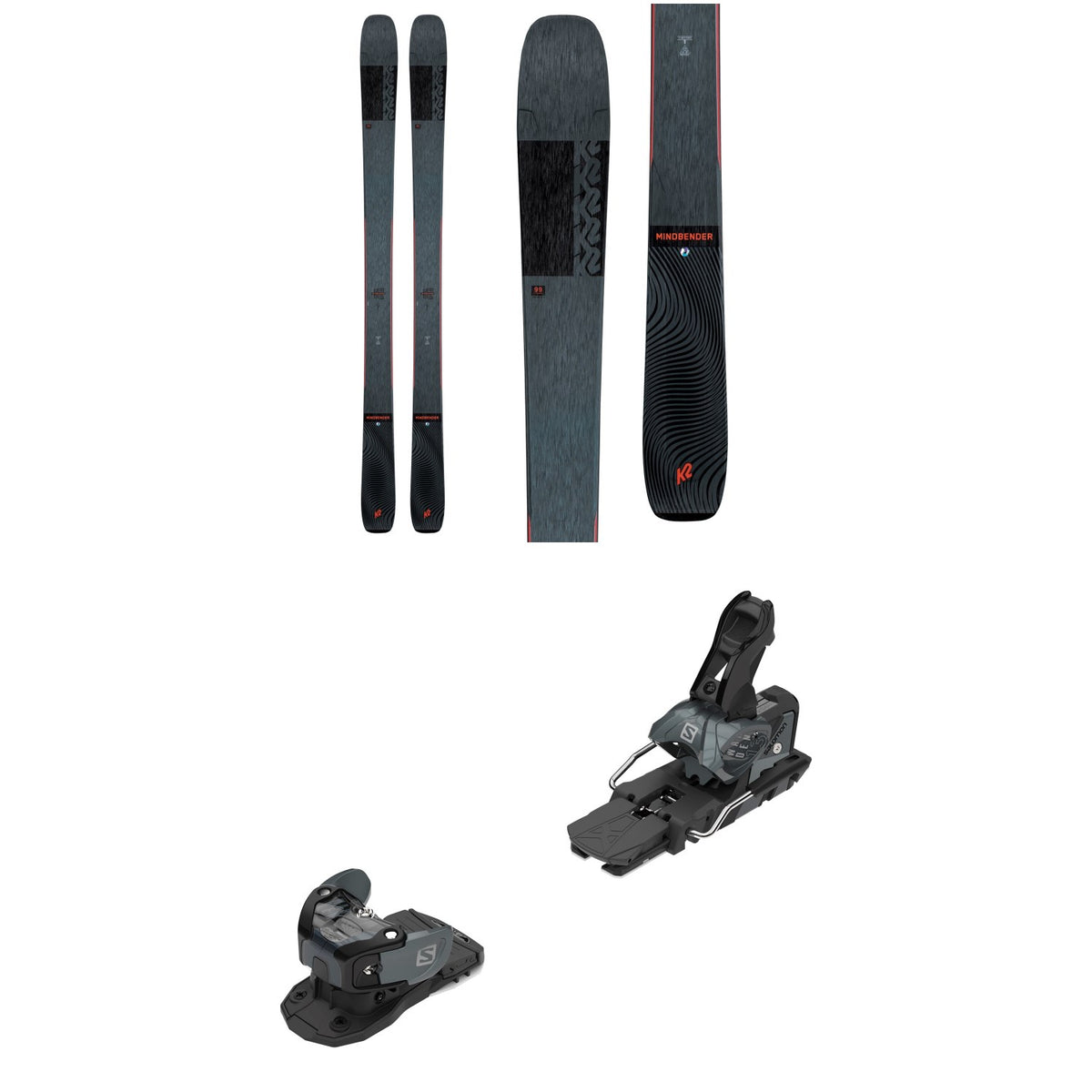 K2 Mindbender 99Ti Skis + Salomon Warden MNC 13 Ski Bindings 2021