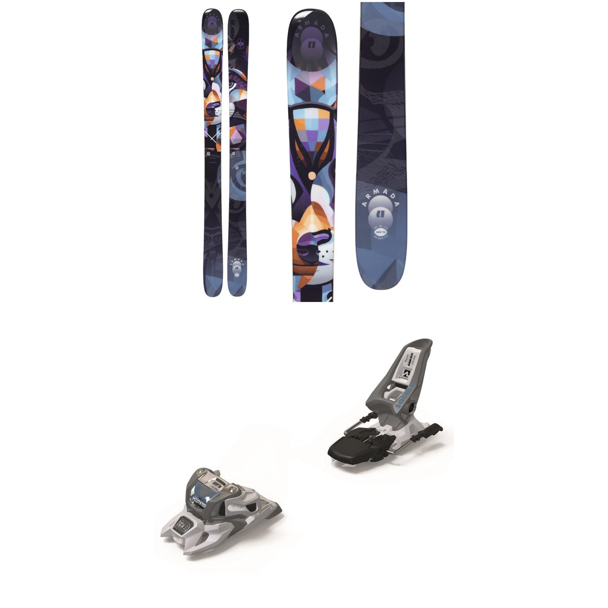 Armada ARW 96 Skis - Women's + Marker Squire 11 ID Ski Bindings 2021