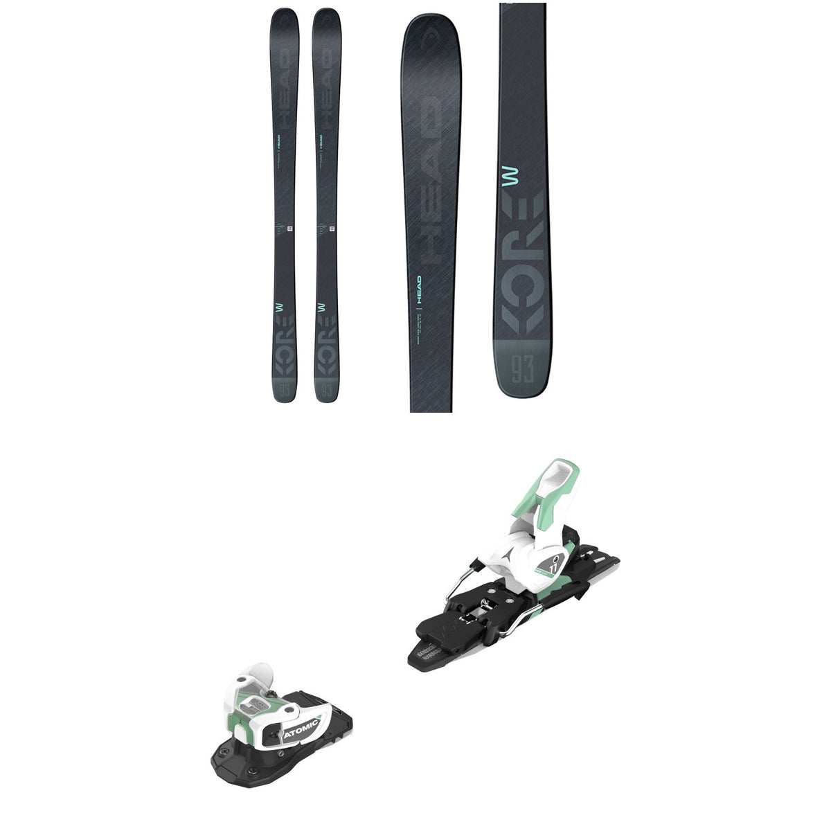 Head Kore 93 W Skis - Women's + Atomic Warden MNC 11 Ski Bindings 2021