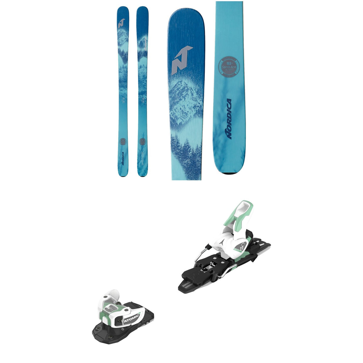 Nordica Santa Ana 88 Skis - Women's + Atomic Warden MNC 11 Ski Bindings 2021