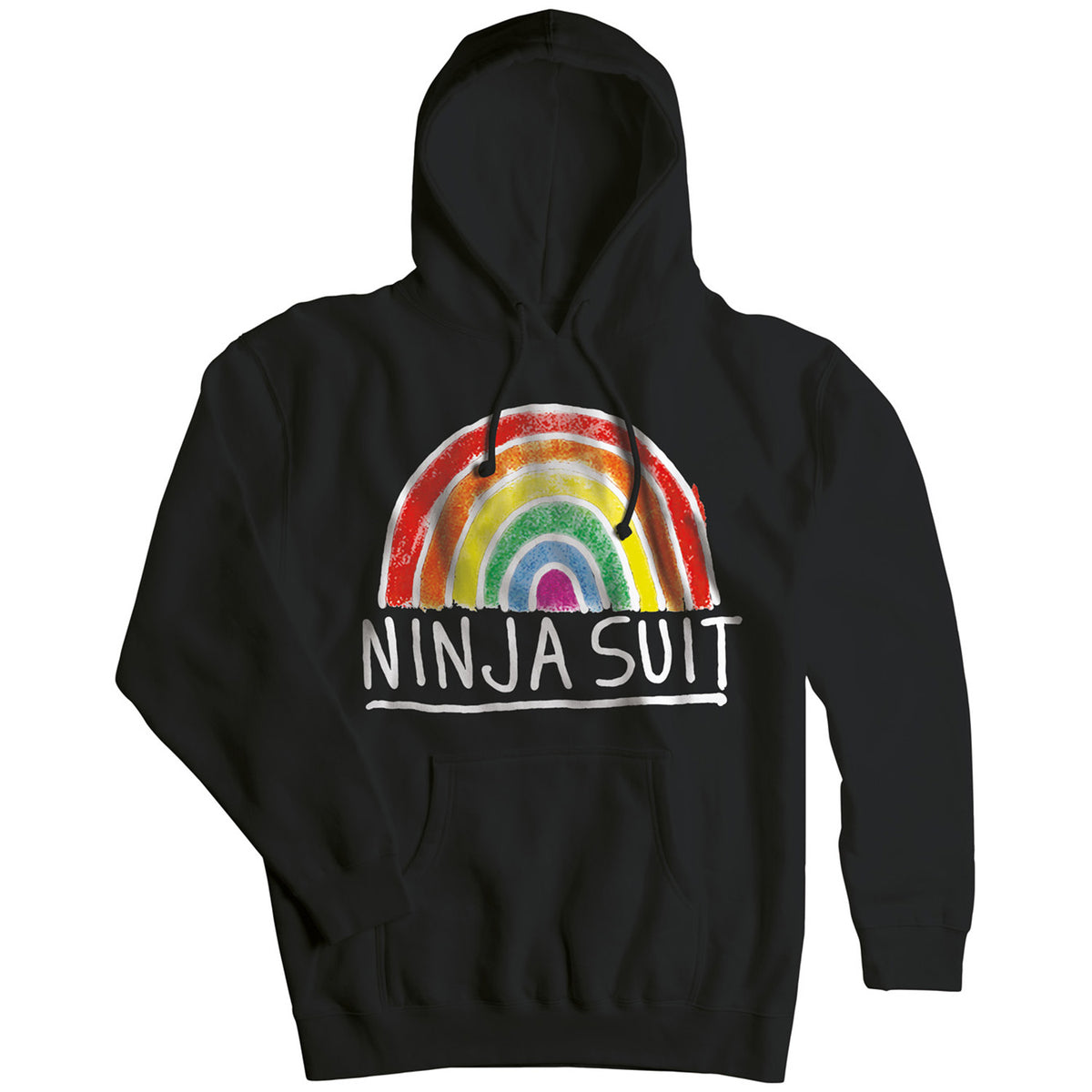 Airblaster Ninja Rainbow Hoodie - Men's Black.