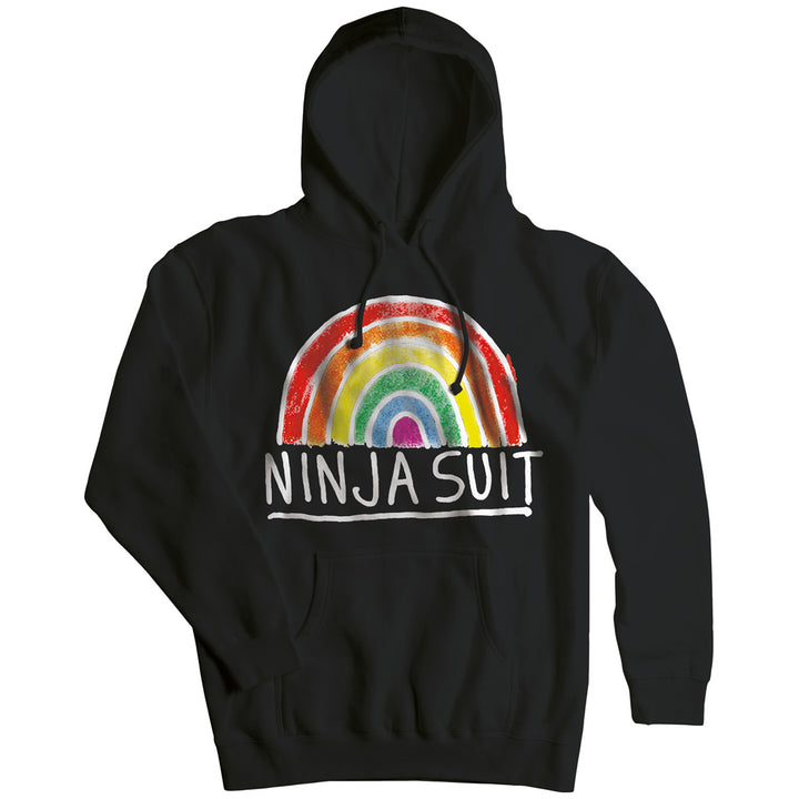 Airblaster Ninja Rainbow Hoodie - Men's Black.