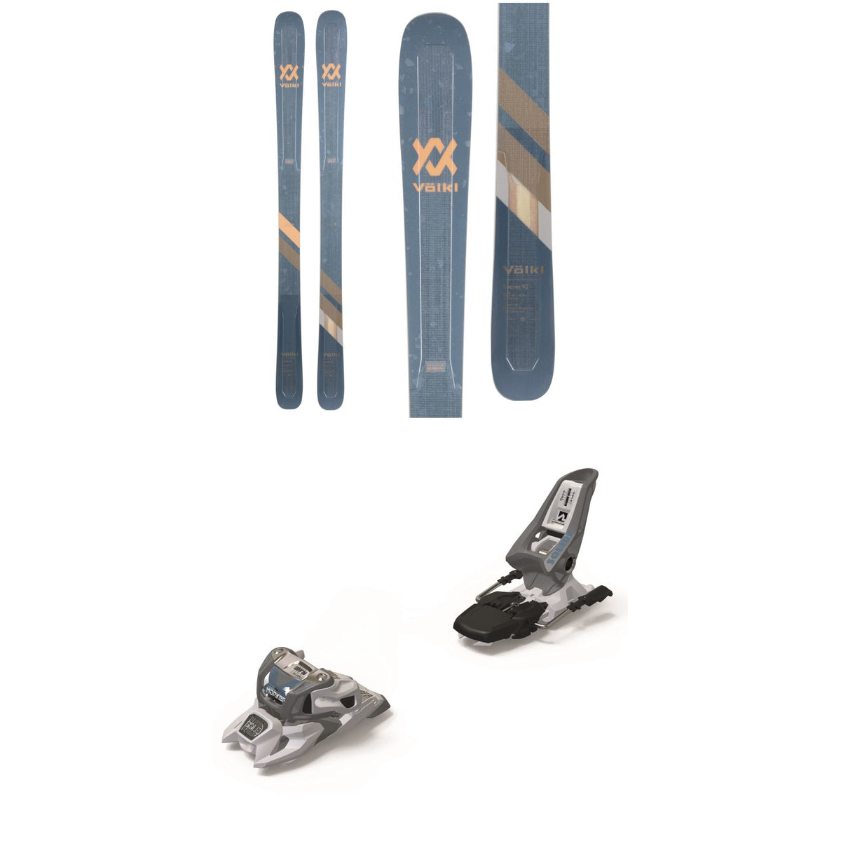 Völkl Secret 92 Skis - Women's + Marker Squire 11 ID Ski Bindings 2021