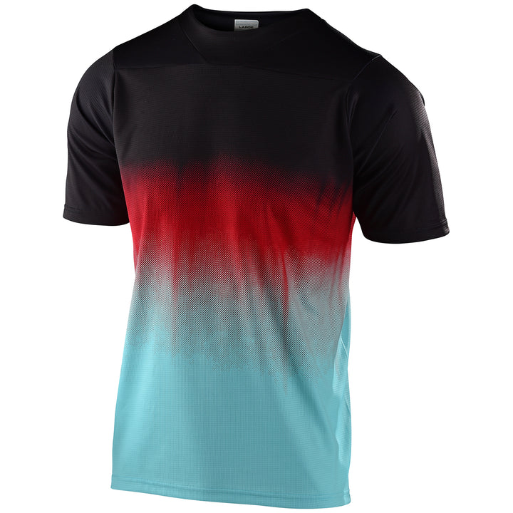 Troy Lee Designs Skyline S/S Jersey - Kids' Stain'd Black/Turquoise