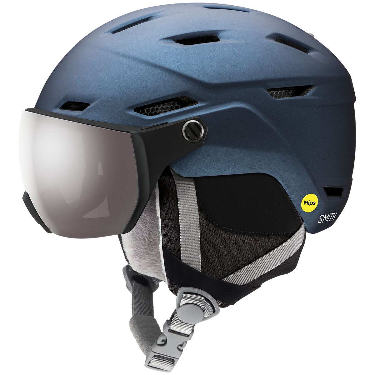 Smith Survey MIPS Helmet Matte Metallic French Navy || ChromaPop Sun Platin