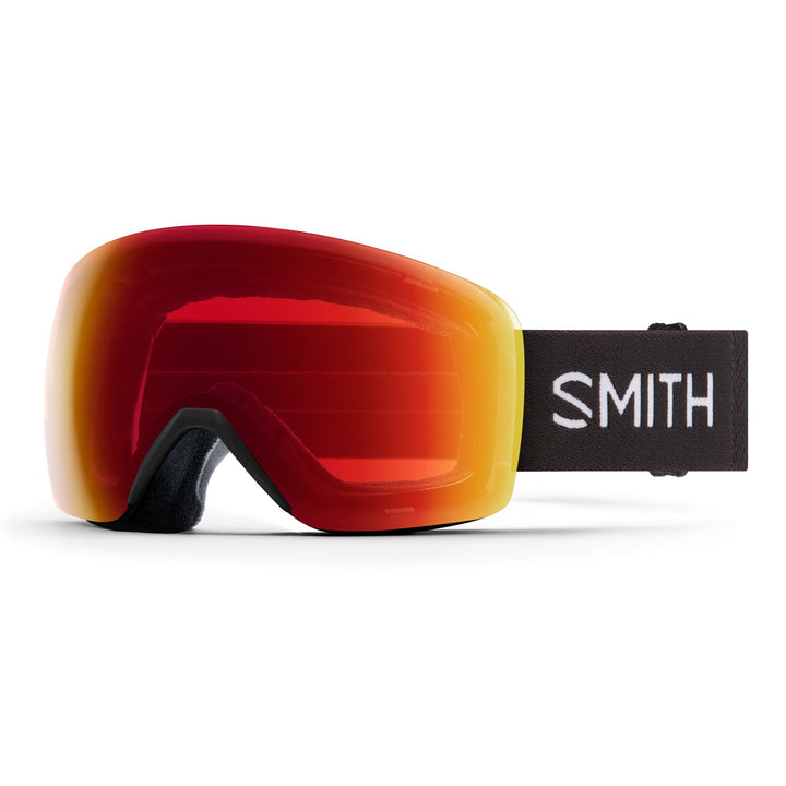 Smith Skyline Low Bridge Fit Goggles Black/ChromaPop Photochromic Red Mirror