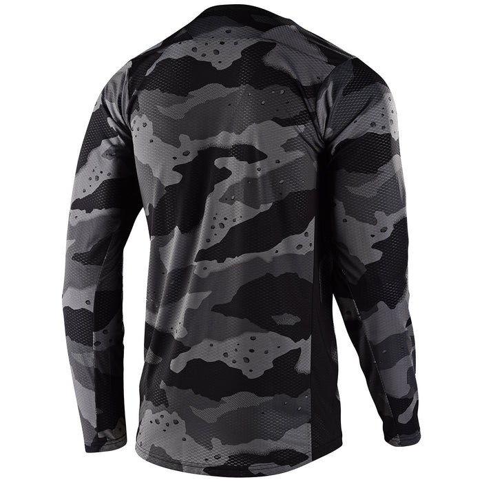Troy Lee Designs Skyline Air L/S Jersey Pinstripe Camo Gray/Black