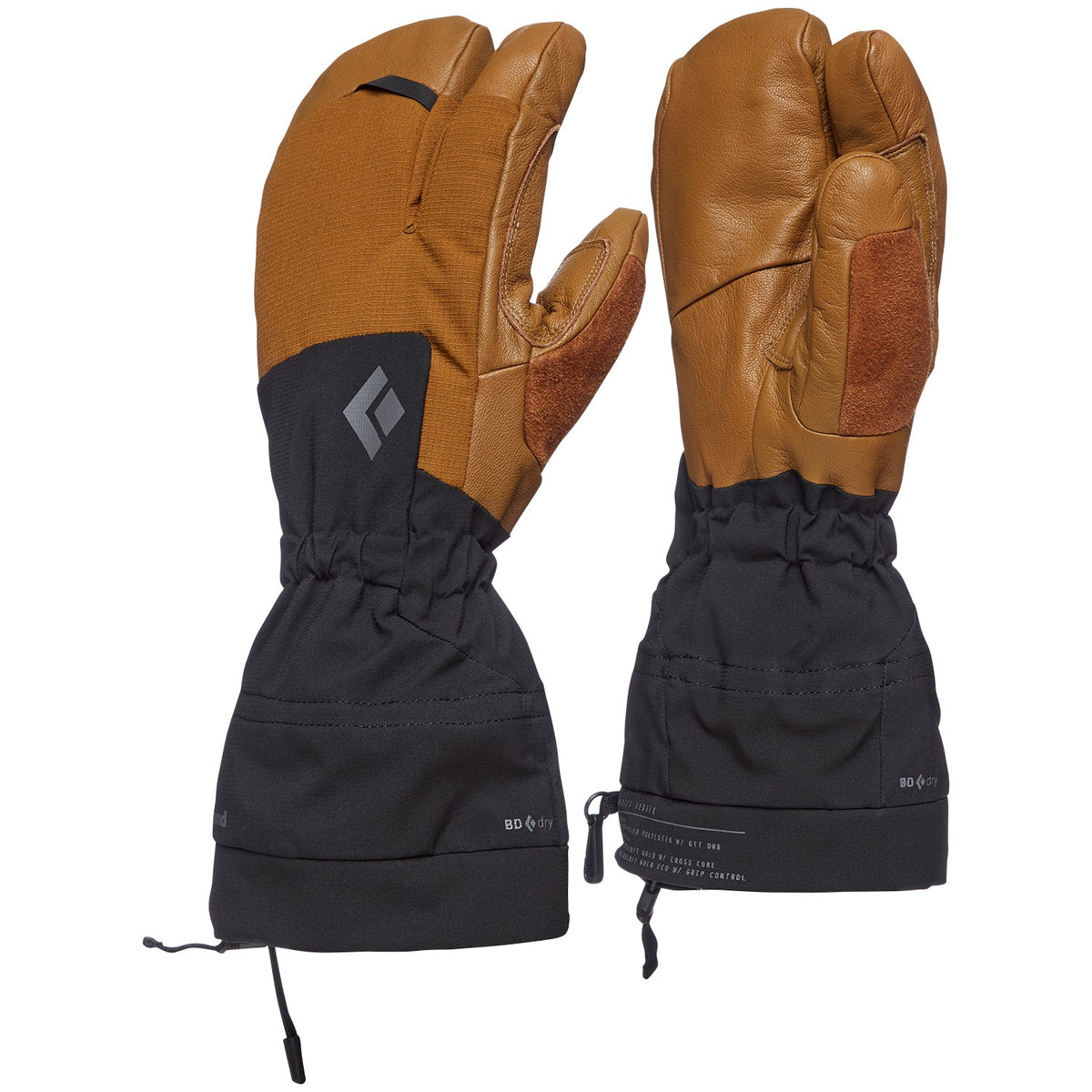 Black Diamond Soloist Finger Gloves Dark Curry