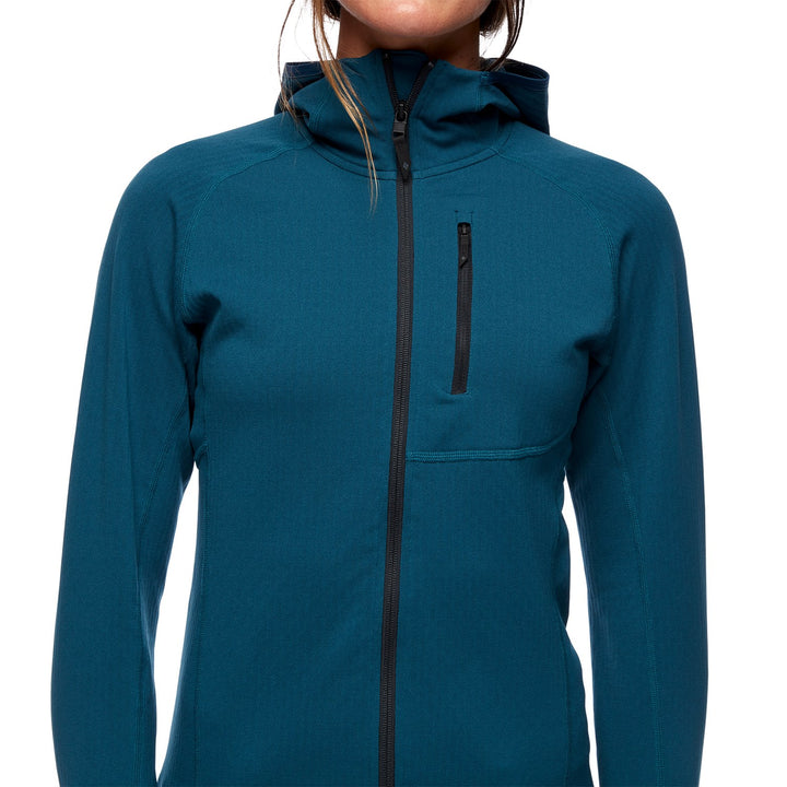 Black Diamond Coefficient Fleece Hoodie - Women's Azurite