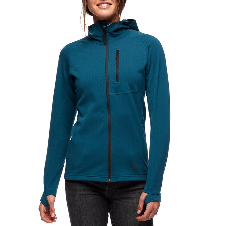Black Diamond Coefficient Fleece Hoodie - Women's Azurite