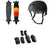 Arbor Fish Artist Draplin Longboard Complete + Triple 8 The Certified Sweatsaver Skateboard Helmet + Saver Series High Impact Pad Set