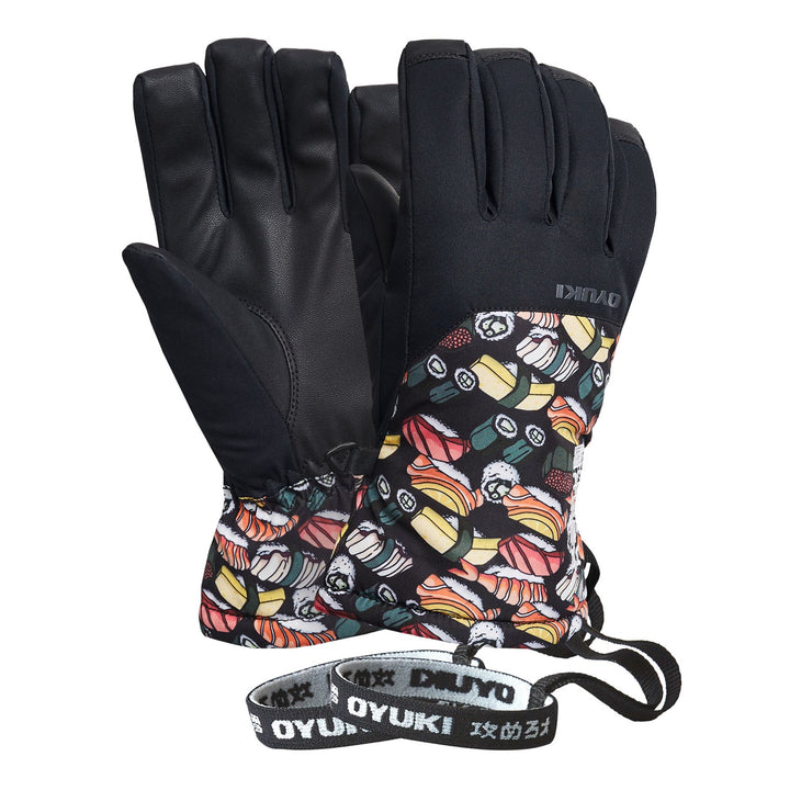 Oyuki Chotto Gloves - Big Kids' Black/Sushi