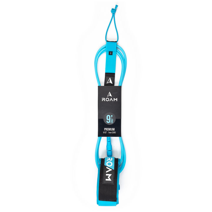 Roam Premium 9' Calf Leash Blue