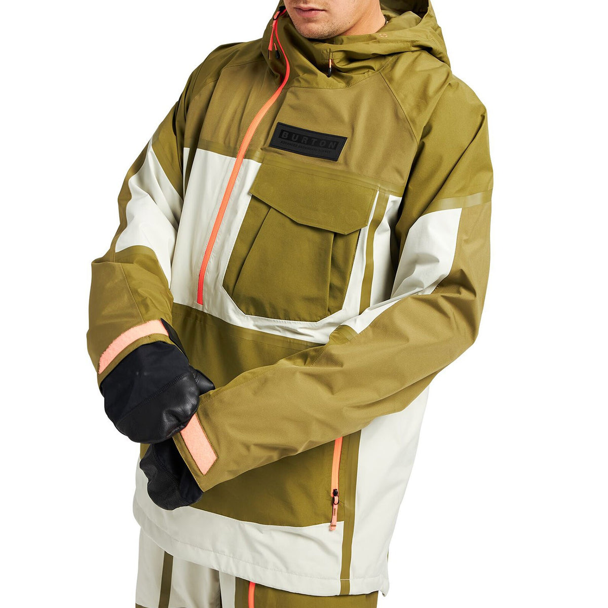 Burton GORE-TEX 2L Breaker Anorak Jacket - Men's Martini Olive / Silver Green