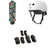 Globe Blazer Cruiser Complete + Triple 8 The Certified Sweatsaver Skateboard Helmet + Saver Series High Impact Skateboard Pad Set