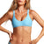 Volcom Simply Solid V-Neck Bikini Top - Women's Coastal Blue