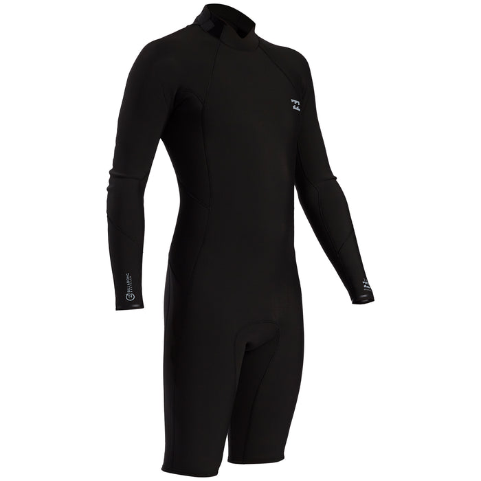 Billabong 2/2 Absolute Comp Long Sleeve Back Zip Springsuit Black