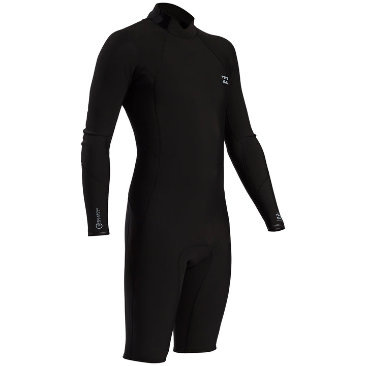 Billabong 2/2 Absolute Comp Long Sleeve Back Zip Springsuit Black