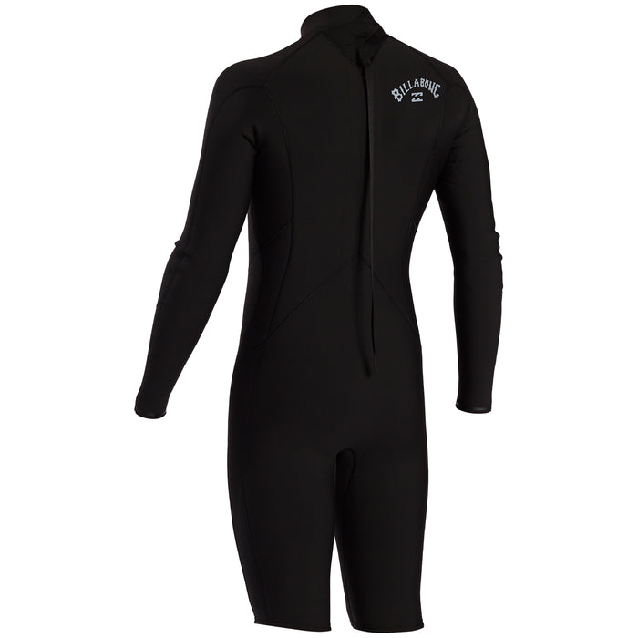 Billabong 2/2 Absolute Comp Long Sleeve Back Zip Springsuit Black