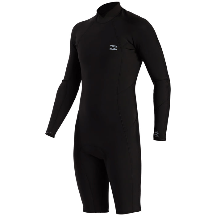 Billabong 2/2 Absolute Comp Long Sleeve Back Zip Springsuit Black