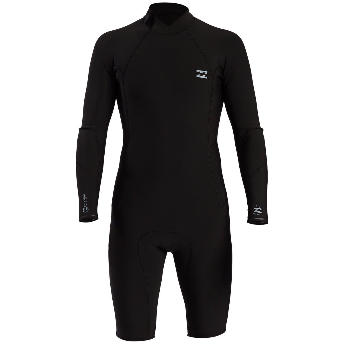 Billabong 2/2 Absolute Comp Long Sleeve Back Zip Springsuit Black