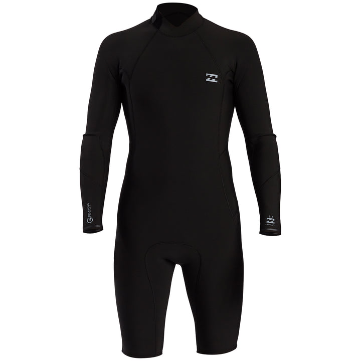 Billabong 2/2 Absolute Comp Long Sleeve Back Zip Springsuit Black