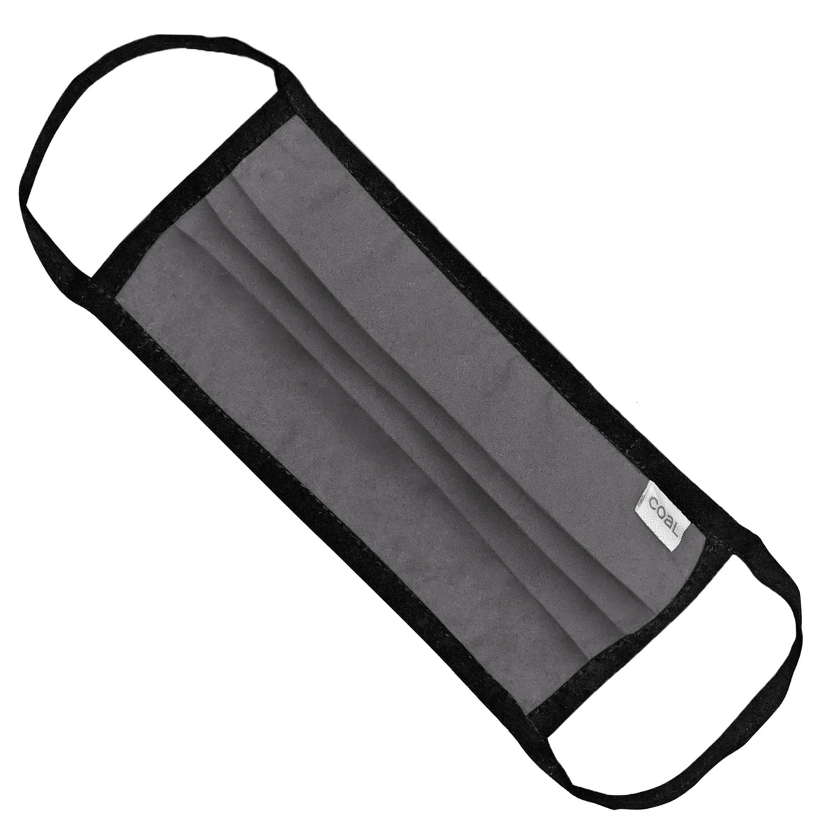 Coal Pleated Face Mask Charcoal