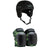 Pro-Tec Full Cut Certified Skateboard Helmet + Street Open Back Skateboard Knee Pads