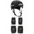 Pro-Tec Old School Certified Skateboard Helmet + Knee & Elbow Skateboard Pad Set