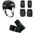 Pro-Tec Old School Certified Skateboard Helmet + Knee & Elbow Skateboard Pad Set + Street Skateboard Wrist Pads