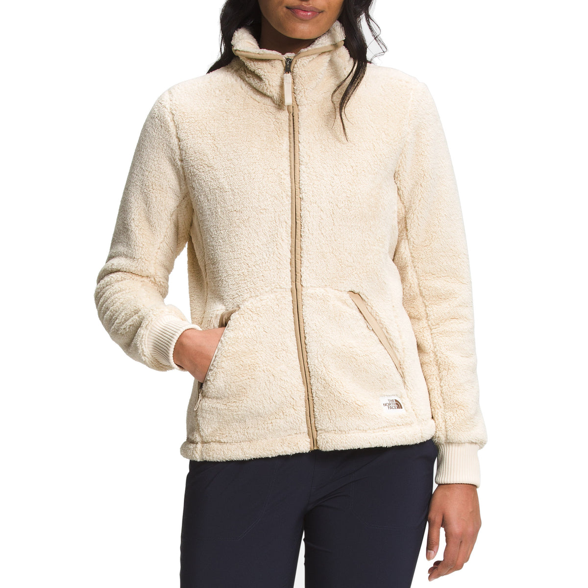 The North Face Campshire Full-Zip Jacket - Women's Bleached Sand/Hawthorne Khaki
