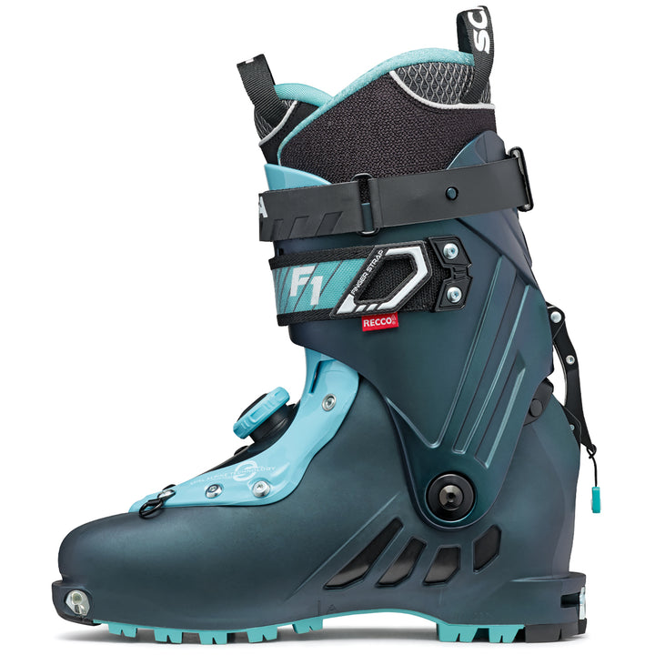 Scarpa F1 Alpine Touring Ski Boots - Women's 2023 Anthracite/Aqua