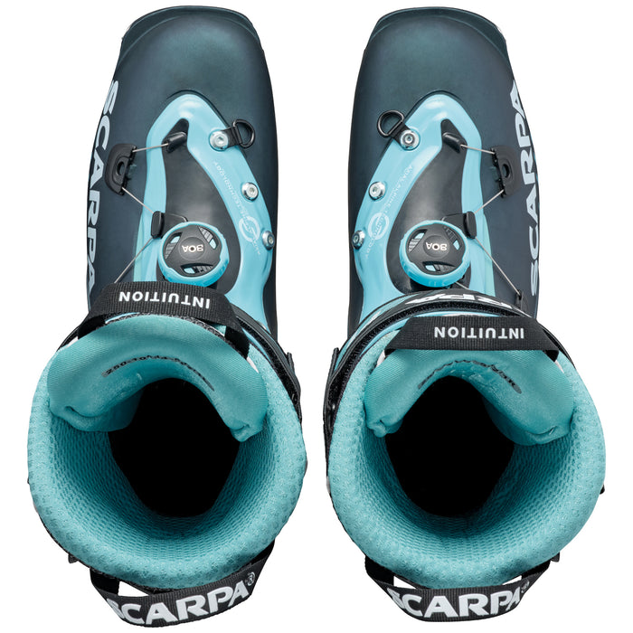 Scarpa F1 Alpine Touring Ski Boots - Women's 2023 Anthracite/Aqua