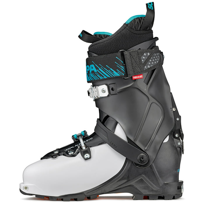 Scarpa Maestrale RS Alpine Touring Ski Boots 2023 White/Black/Azure