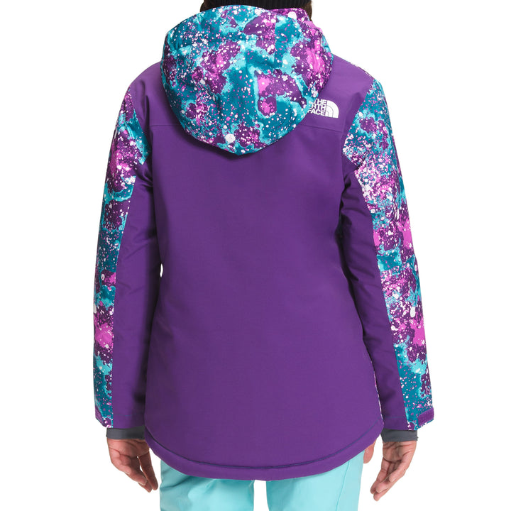 The North Face Freedom Extreme Insulated Jacket - Girls' Deep Lagoon Constellation Camo Print