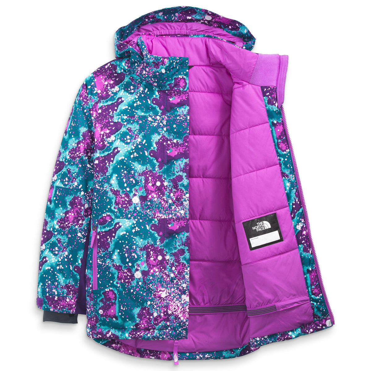 The North Face Freedom Extreme Insulated Jacket - Girls' Deep Lagoon Constellation Camo Print