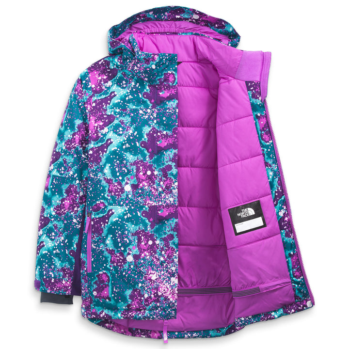 The North Face Freedom Extreme Insulated Jacket - Girls' Deep Lagoon Constellation Camo Print