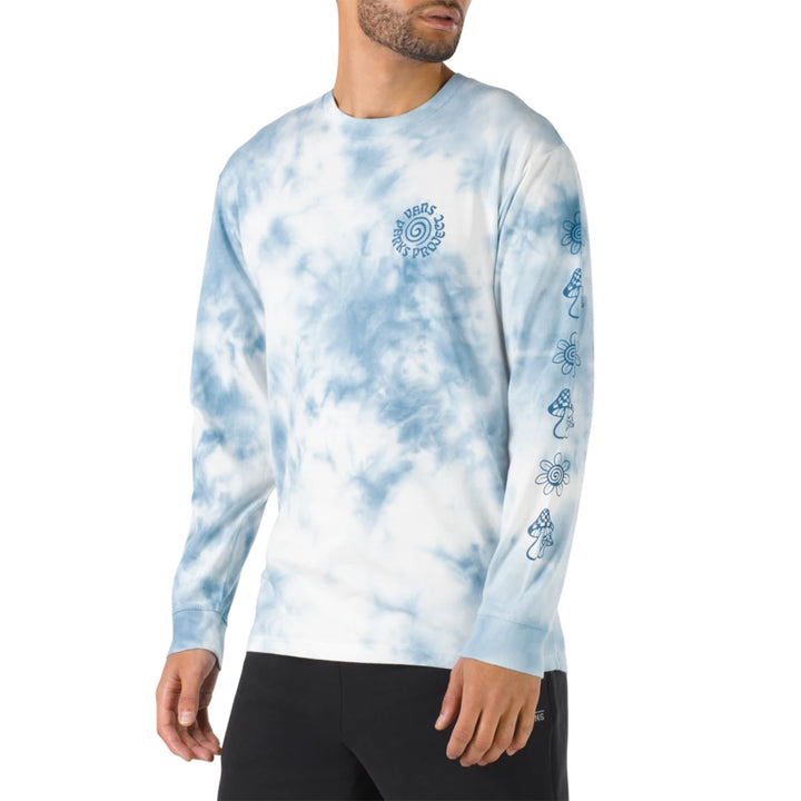 Vans x Parks Project Get Lost T-Shirt - Men's Moroccan Blue Tie-Dye