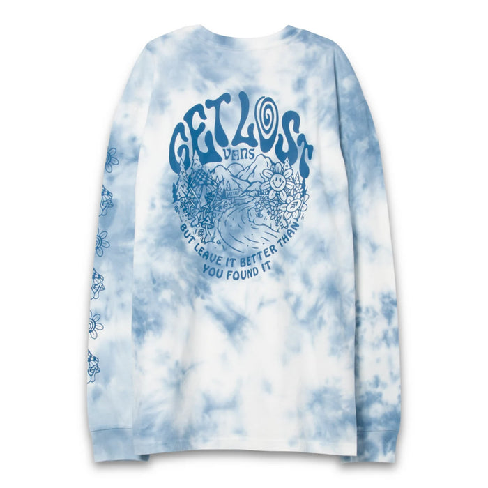 Vans x Parks Project Get Lost T-Shirt - Men's Moroccan Blue Tie-Dye