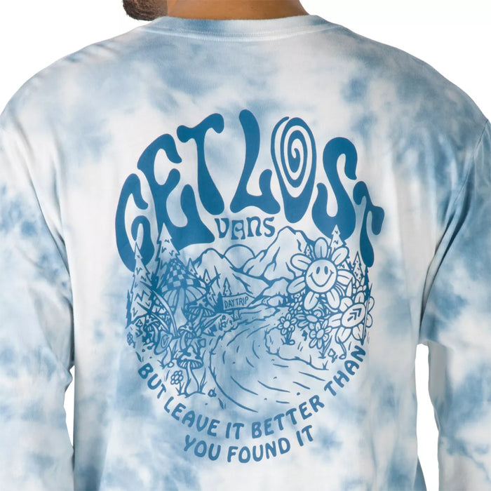 Vans x Parks Project Get Lost T-Shirt - Men's Moroccan Blue Tie-Dye