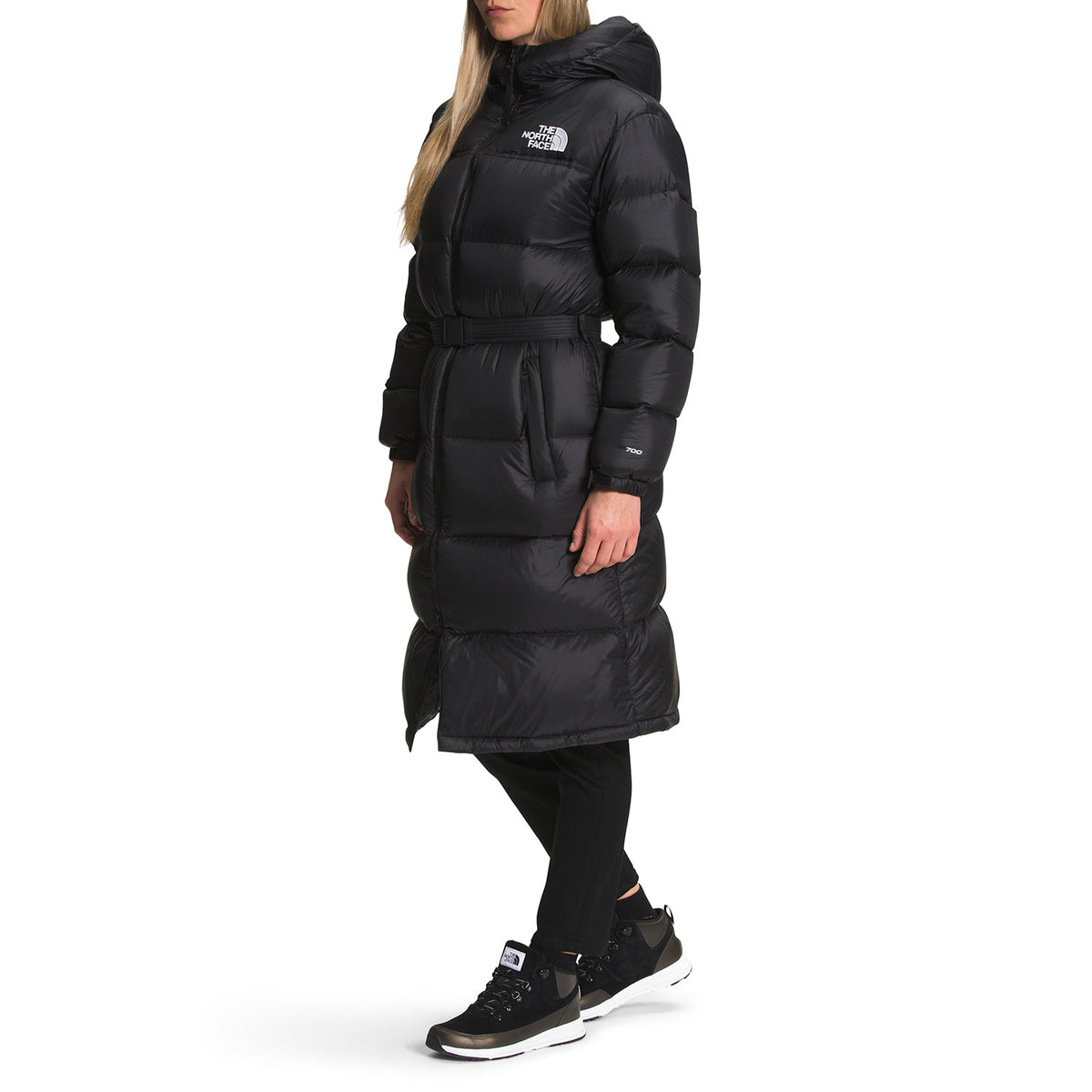 The North Face Nuptse Belted Long Parka - Women's TNF Black