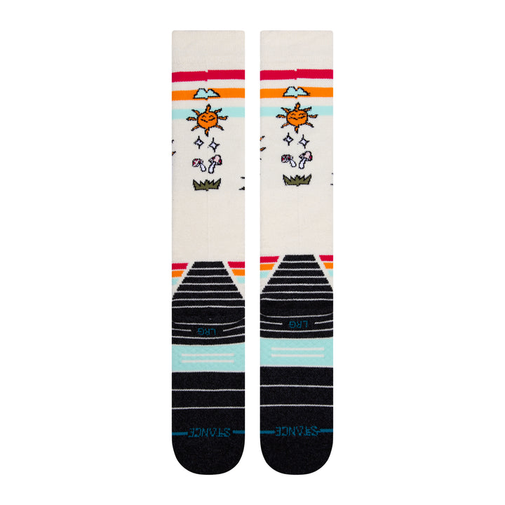 Stance Fun Guy Snow Socks Off White