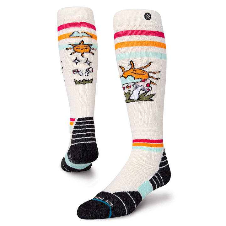 Stance Fun Guy Snow Socks Off White