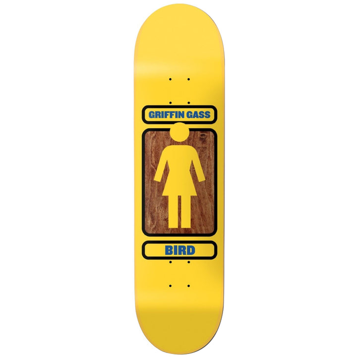 Girl Gass 93 Til 8.0 Skateboard Deck Yellow