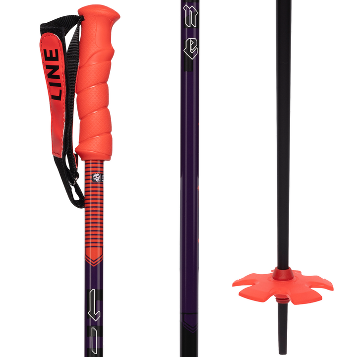 Line Skis Grip Stick Ski Poles 2022 Purple