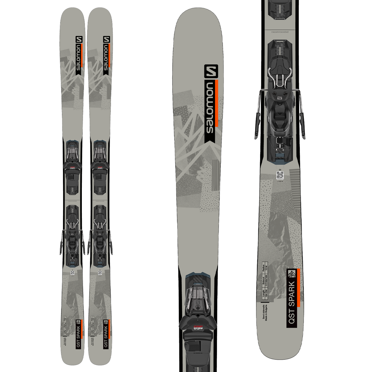 Salomon QST Spark Skis + M10 GW Bindings 2024