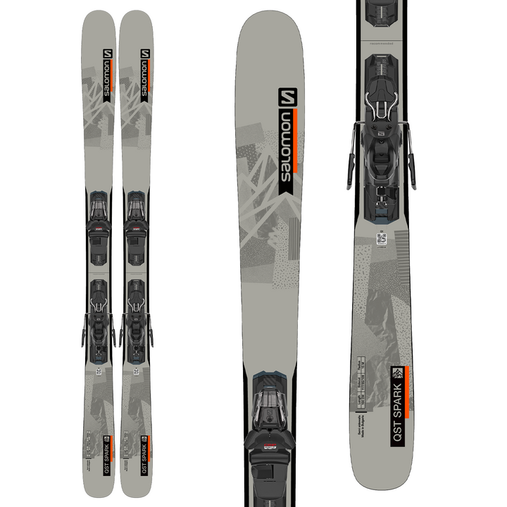 Salomon QST Spark Skis + M10 GW Bindings 2024