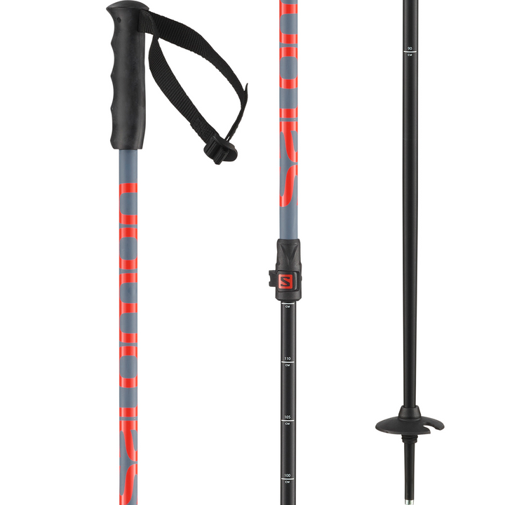 Salomon MTN Jr Adjustable Ski Poles - Kids' 2024 Blue/Orange