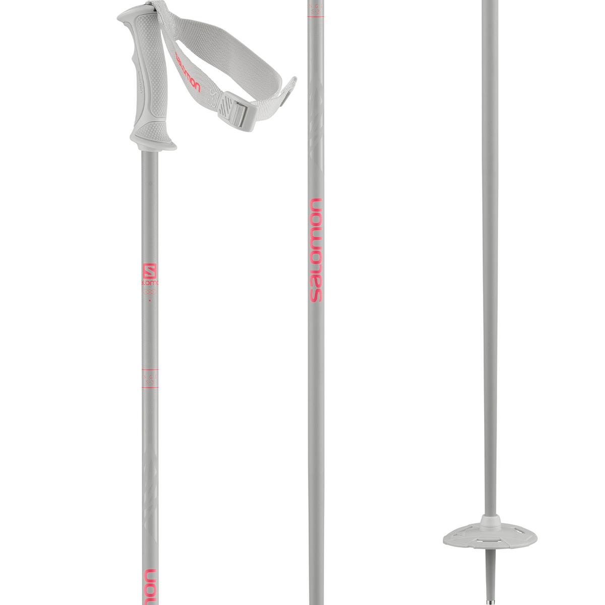 Salomon Angel S3 XL Ski Poles - Women's 2023 Rainy Day/Beige